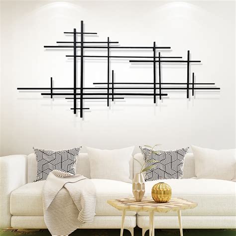 black metal houses decor|minimalist black metal wall decor.